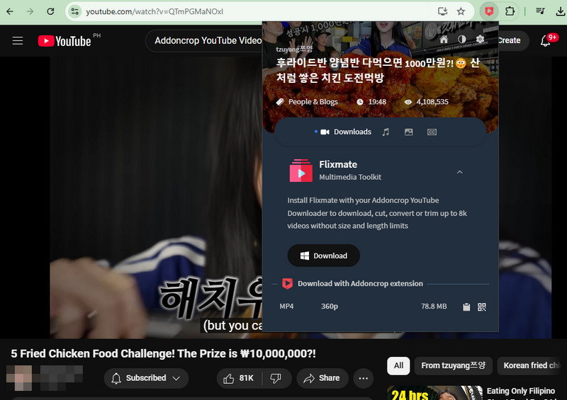 addoncrop youtube video downloader