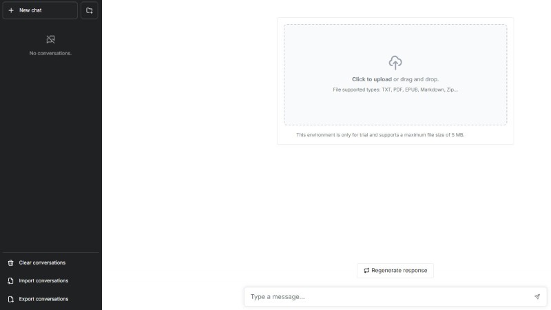 ドキュメントチャットを開く