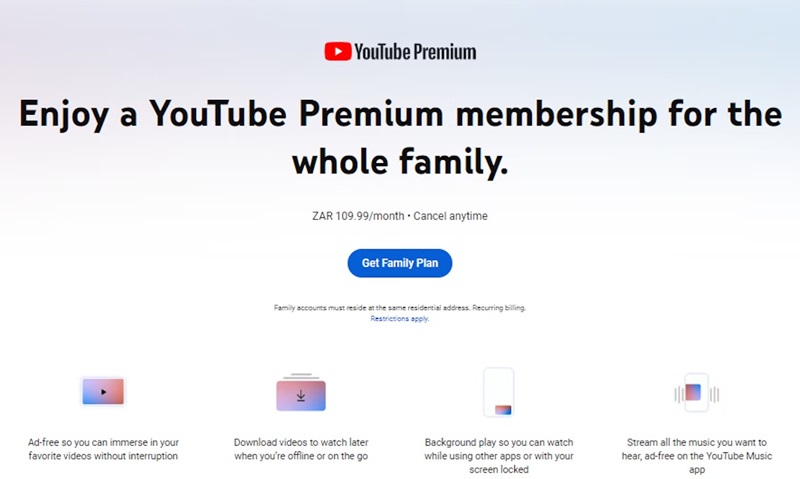 check youtube premium requirement