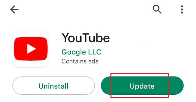 update the youtube ap