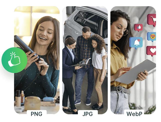 support for multiple image format