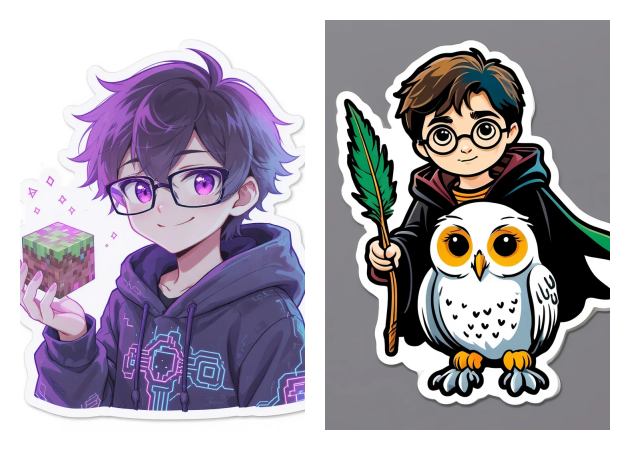 ソーシャルメディア投稿用のステッカーを作成