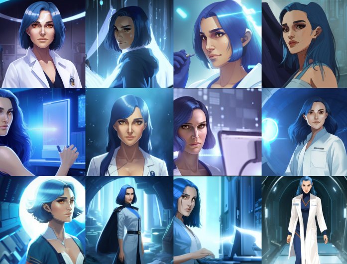 generate multiple version of a character