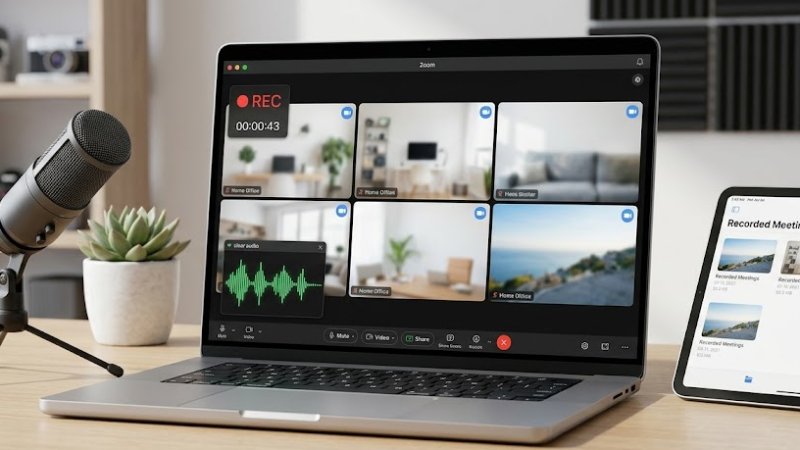 Zoomミーティングを録画