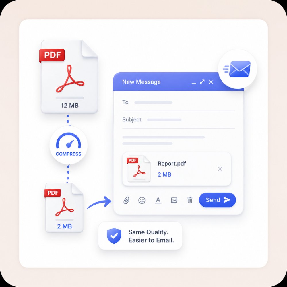 メール送信用のPDF圧縮