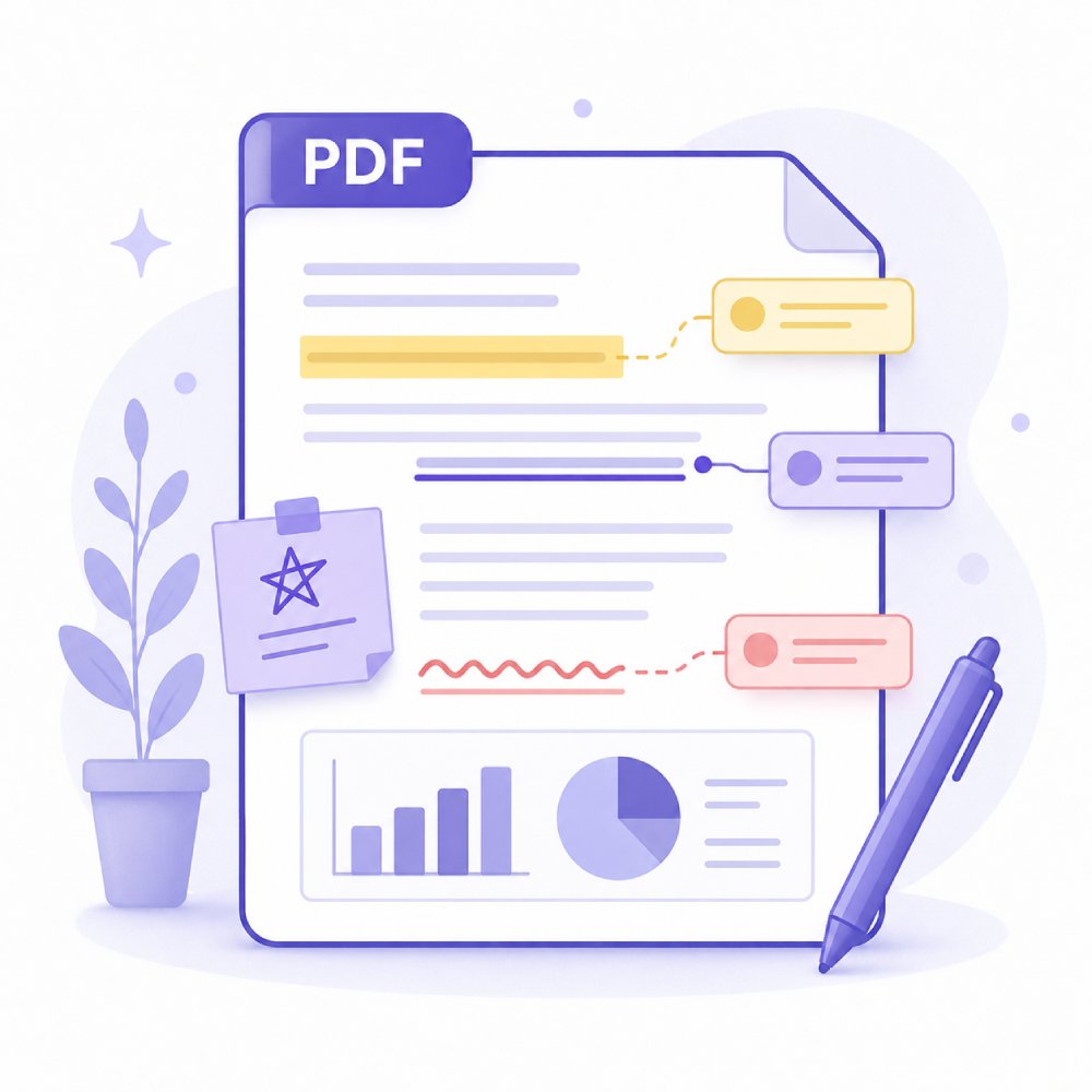 PDFを確認して注釈を追加