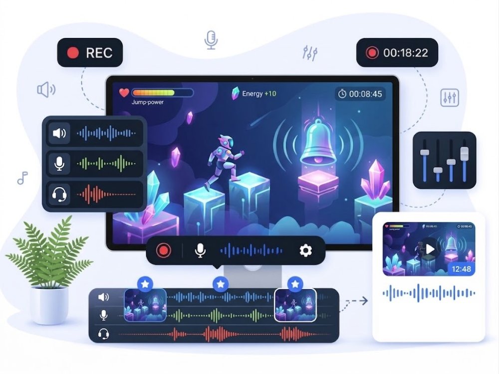 ゲーム音声を録音
