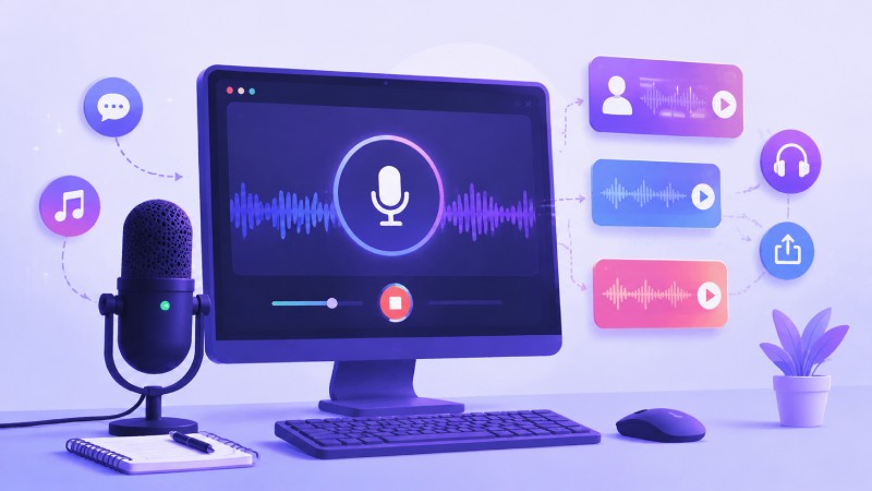 音声を録音